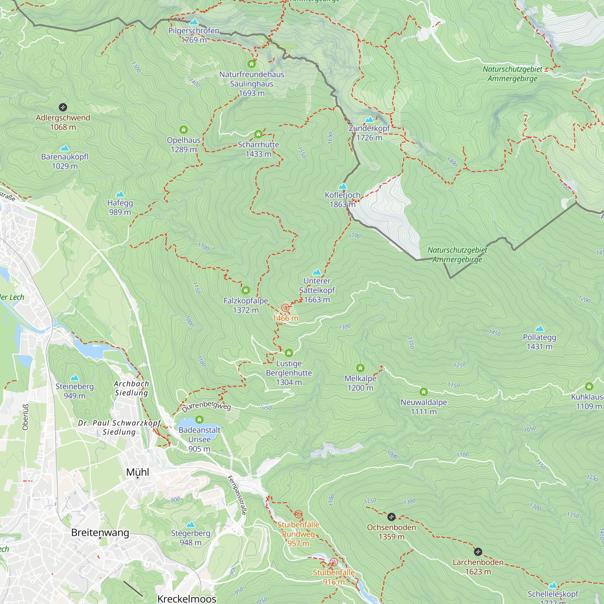 Gipfelstürmerhütte map