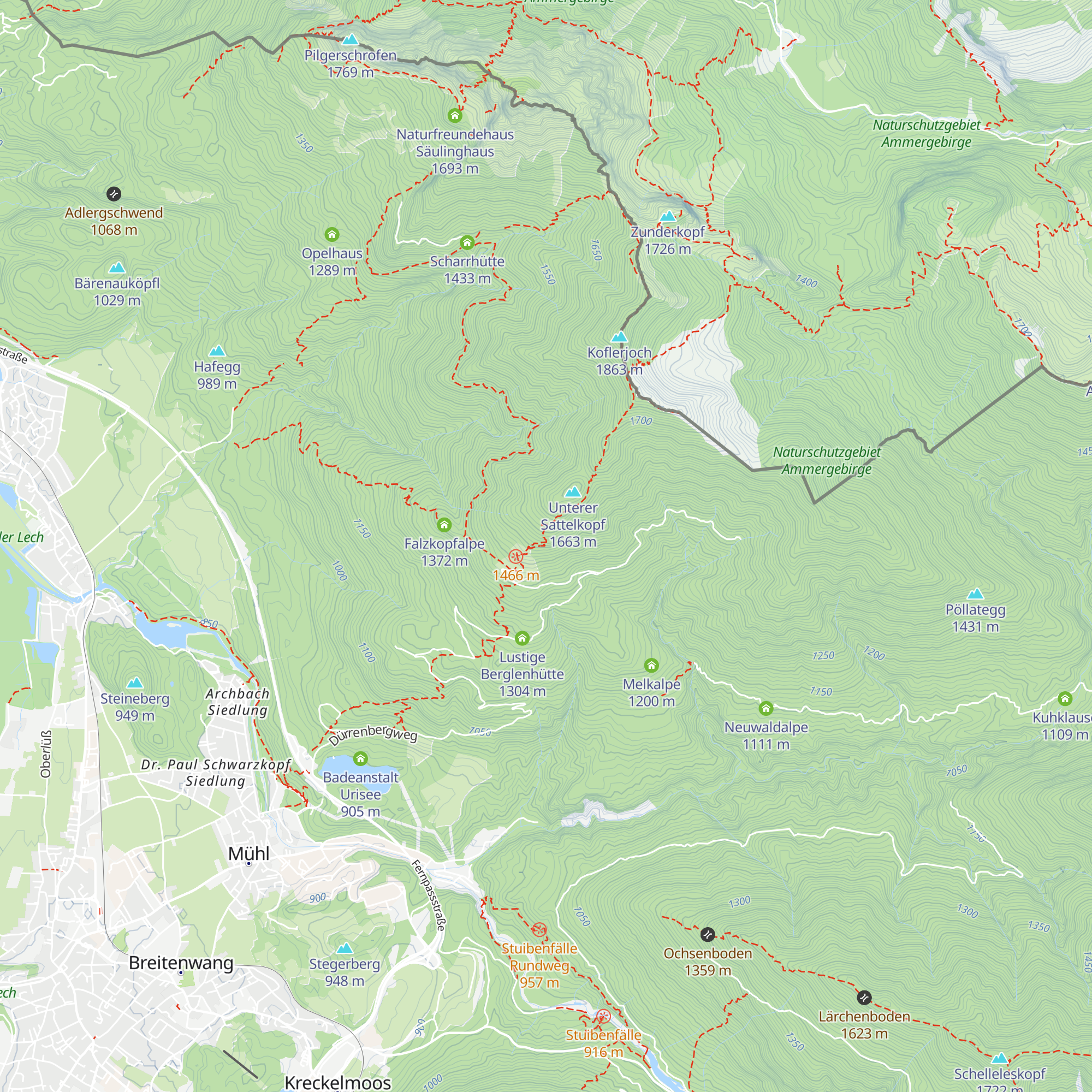 Gipfelstürmerhütte map