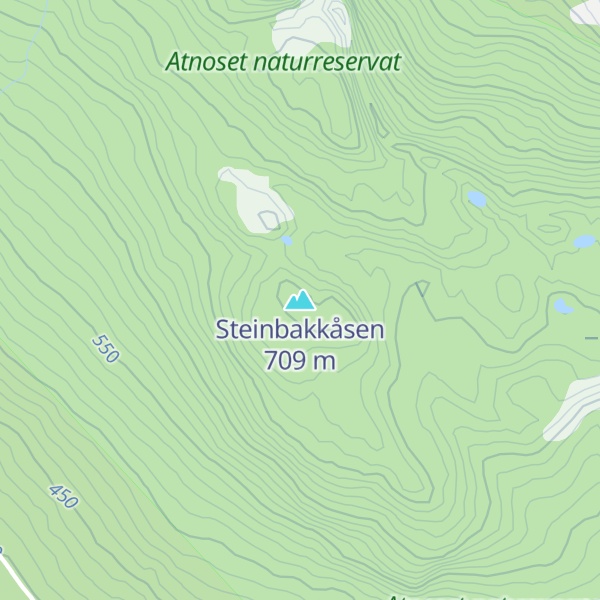 Map of Steinbakkåsen