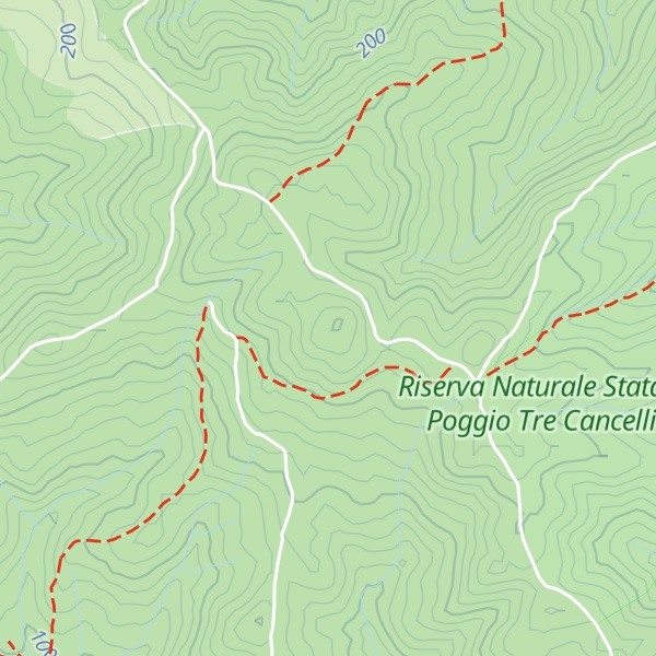 Map of Poggio al Chiecco