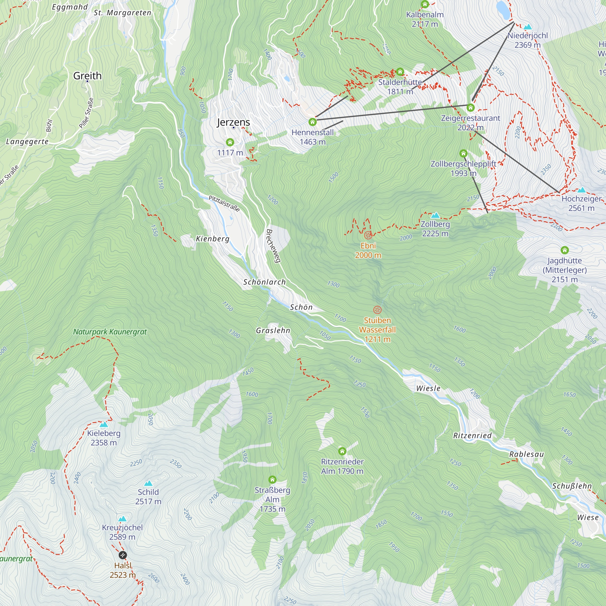 Haus Jägerheim map