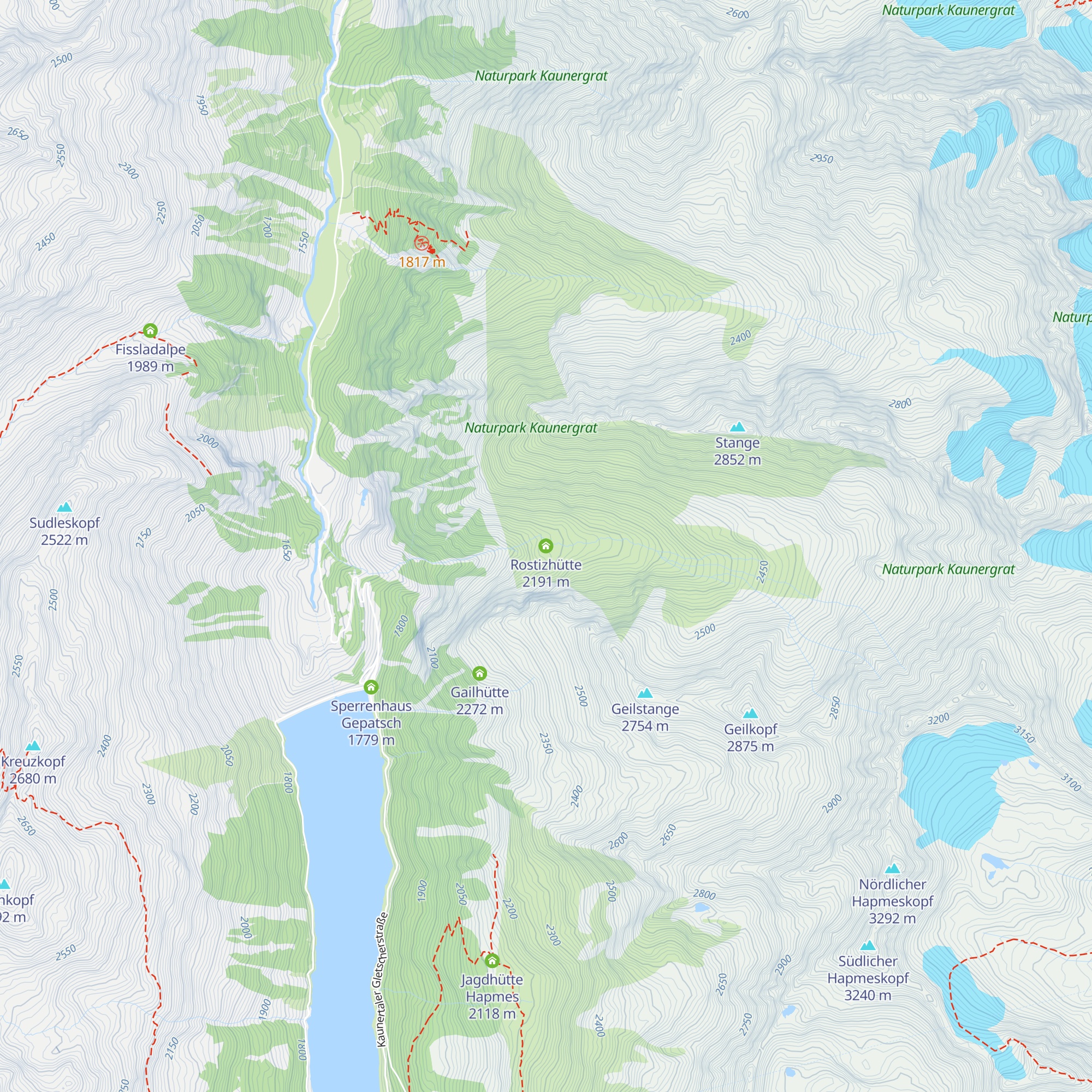 Rostizhütte map