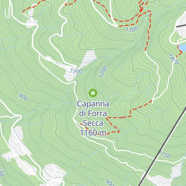 Map of Capanna di Forra Secca