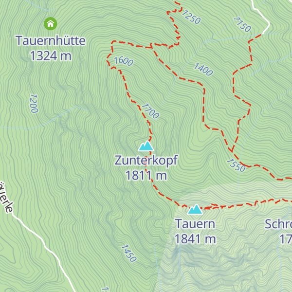Map of Zunterkopf