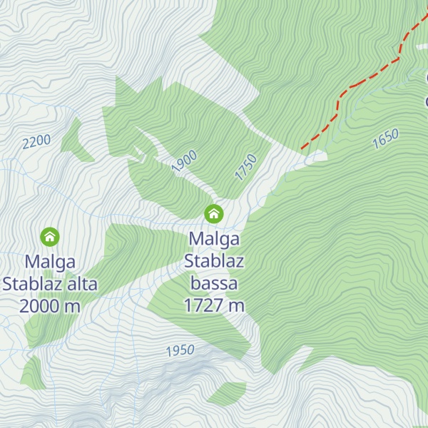 Map of Malga Stablaz bassa