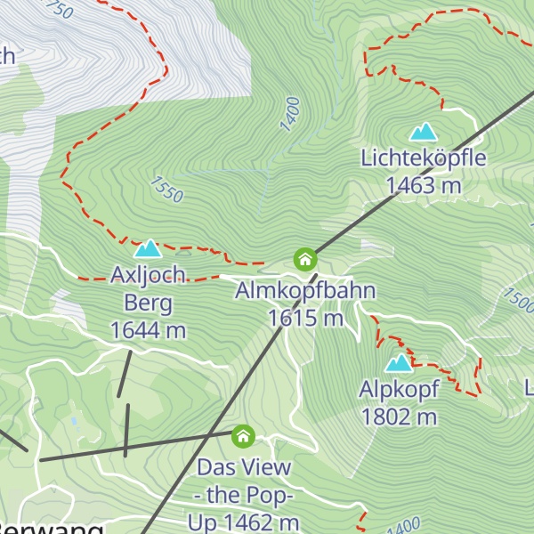 Map of Heiterwanger Hochalm