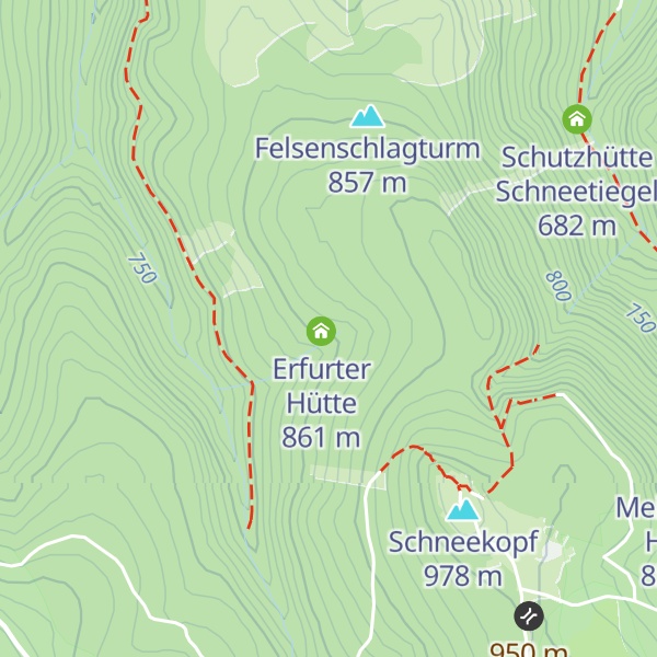 Map of Schneekopfhütte