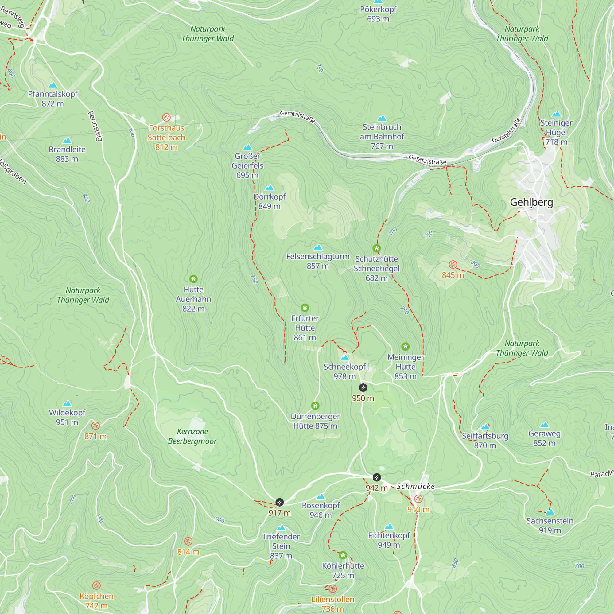 Schneekopfhütte map