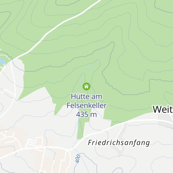 Map of Hütte am Felsenkeller
