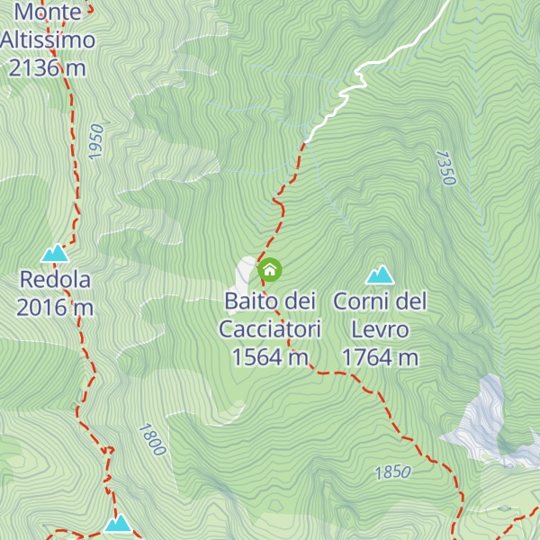 Map of Baito dei Cacciatori