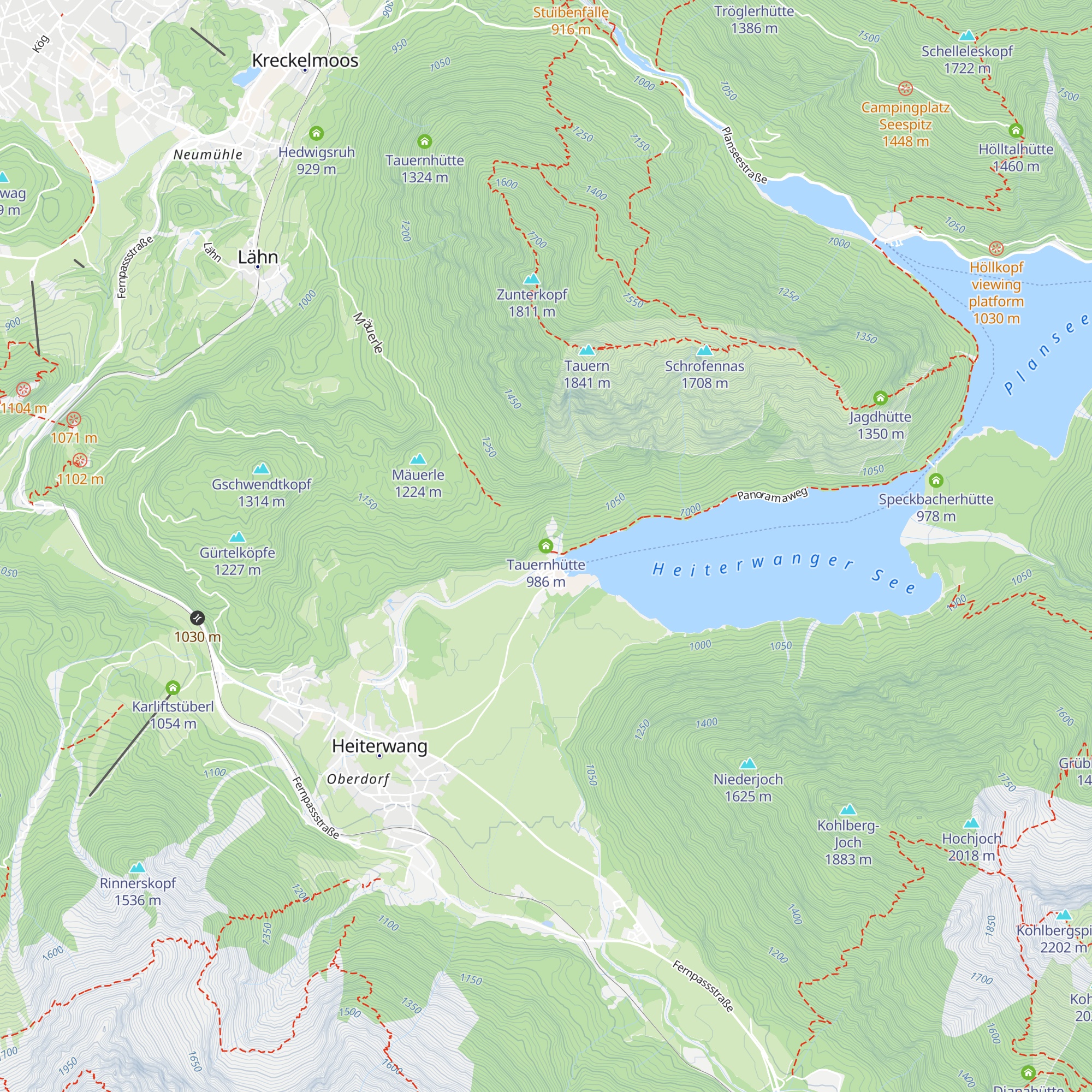 Tauernhütte map