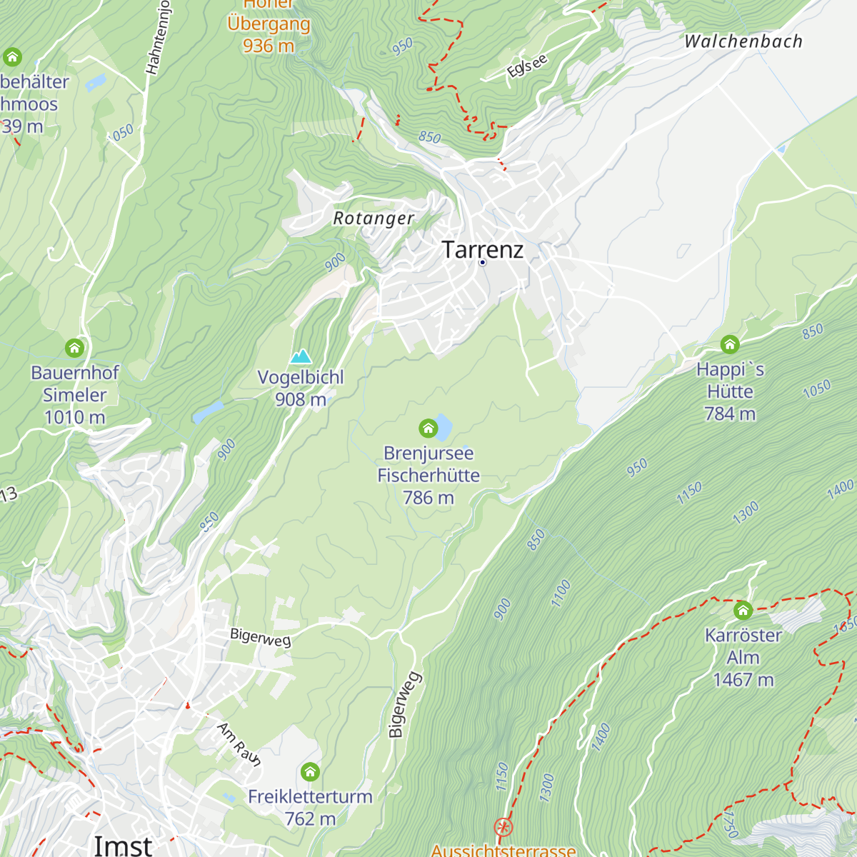 Brenjursee Fischerhütte map