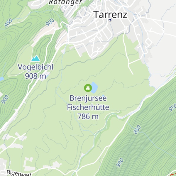 Map of Brenjursee Fischerhütte