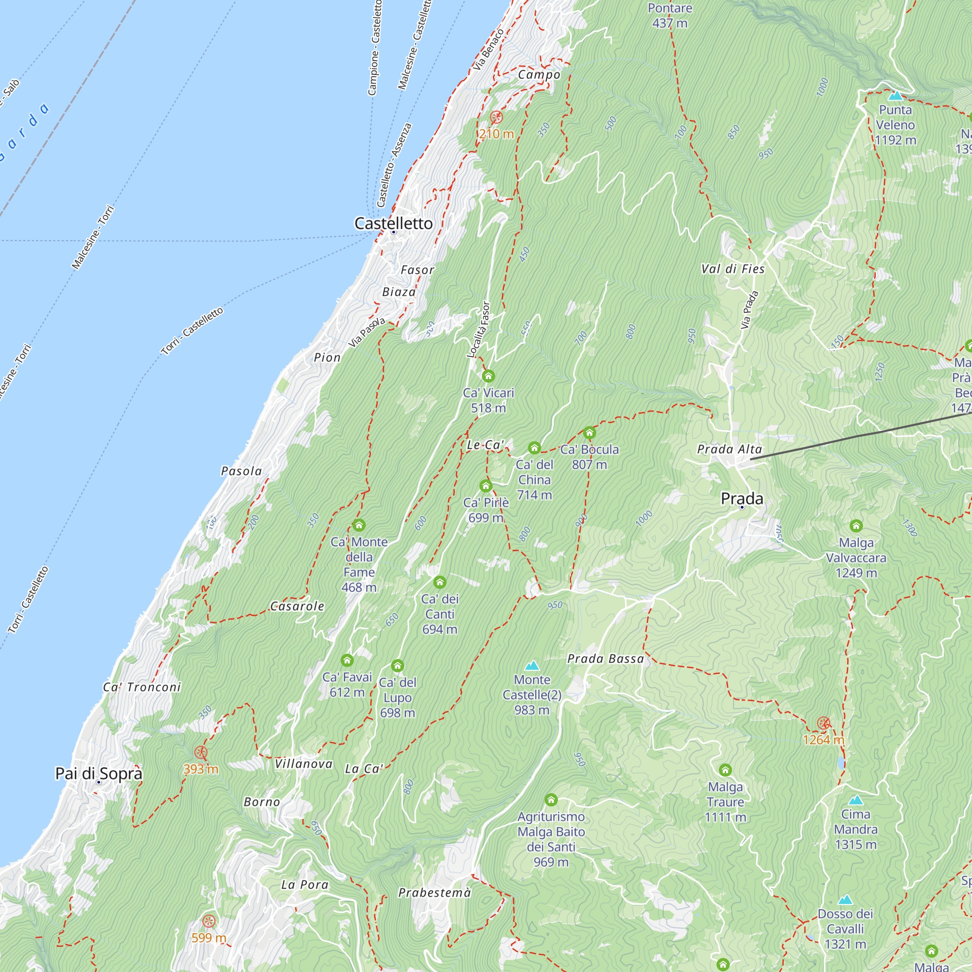 Ca' Pirlè map