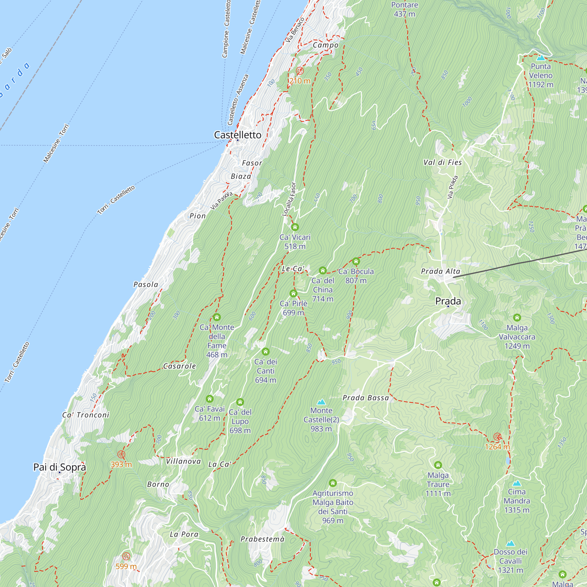 Ca' Pirlè map