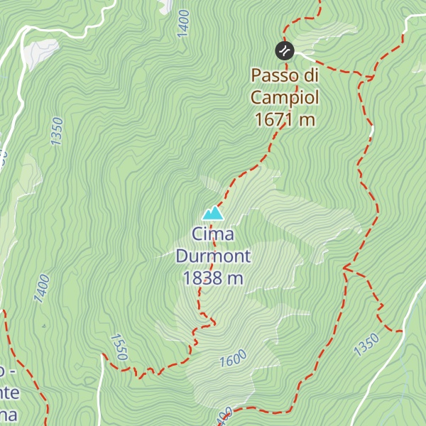 Map of Cima Durmont