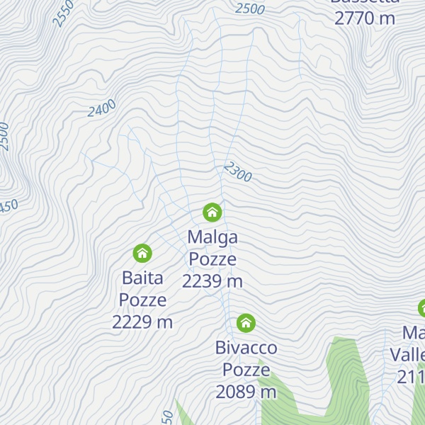 Map of Malga Pozze