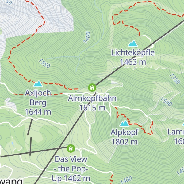 Map of Heiterwanger Hochalm
