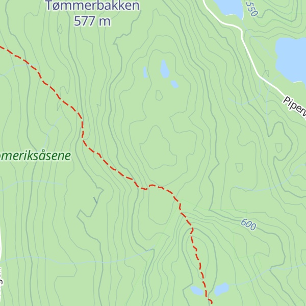 Map of Puttehøgda
