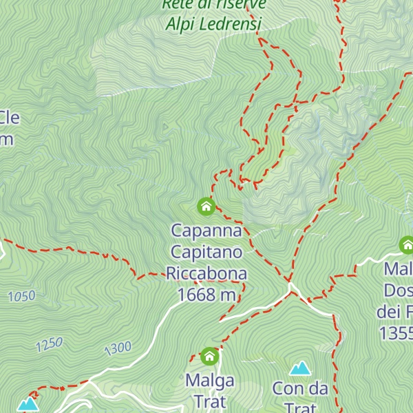 Map of Capanna Capitano Riccabona