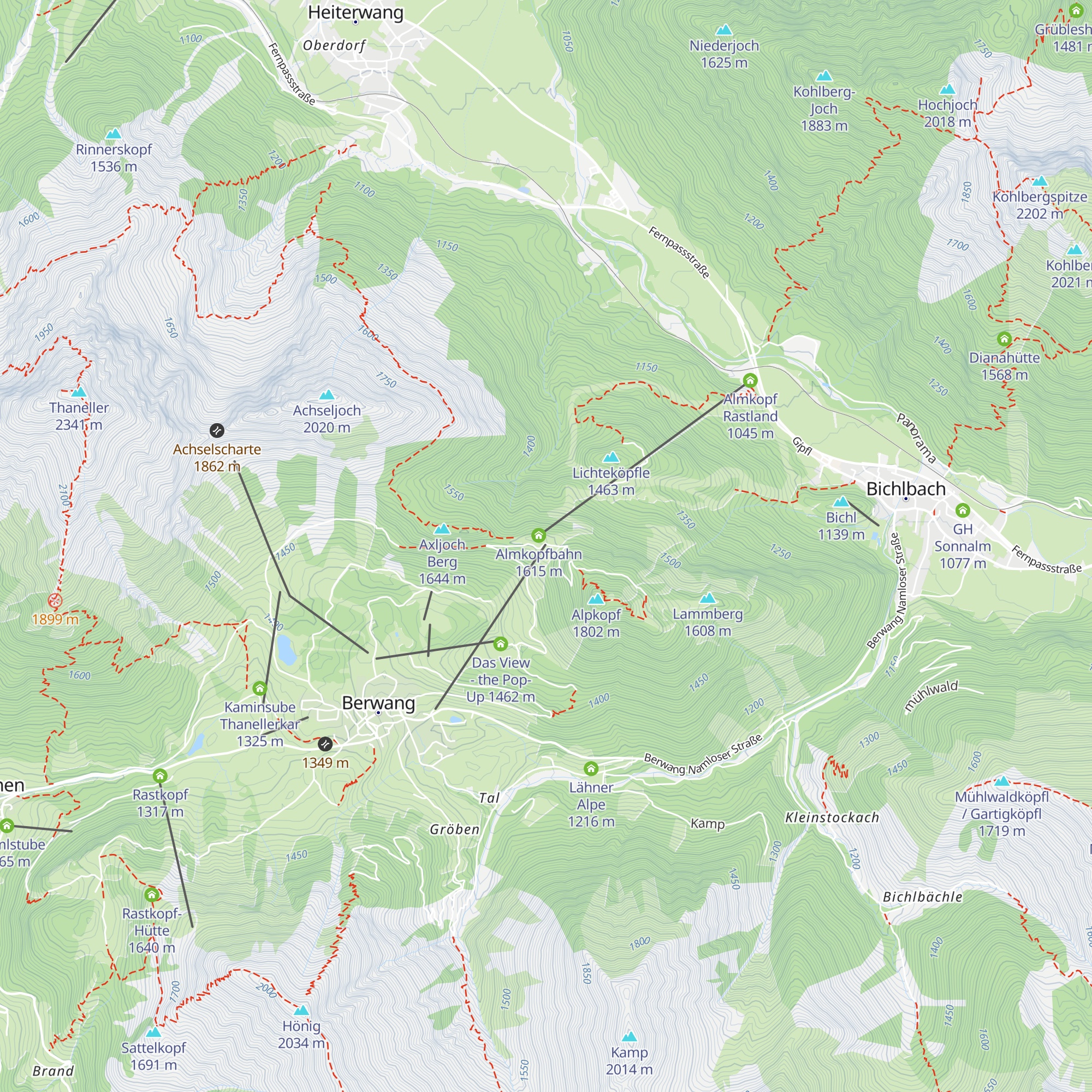 Sonnalmlift map