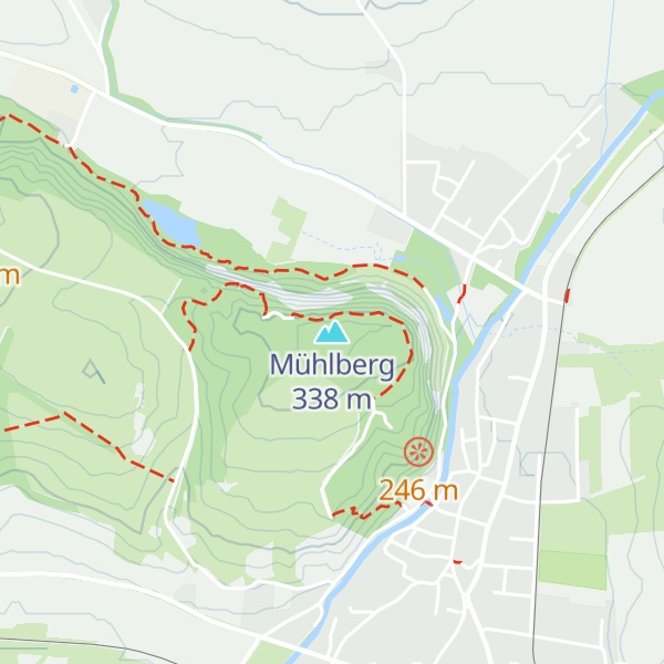 Map of Mühlberg