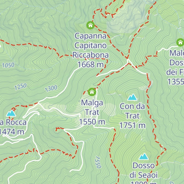 Map of Malga Trat