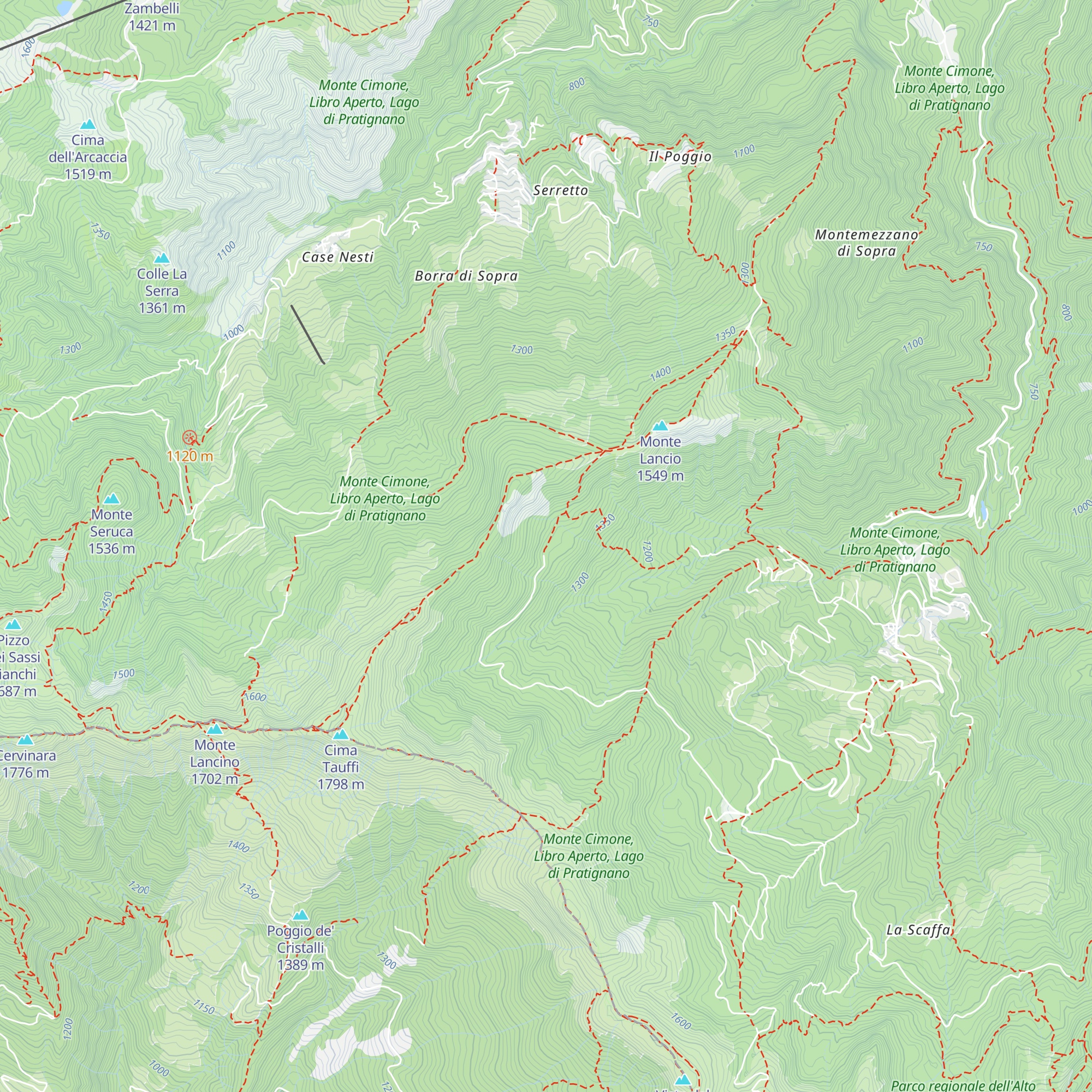 Bivacco Villa Rossella map