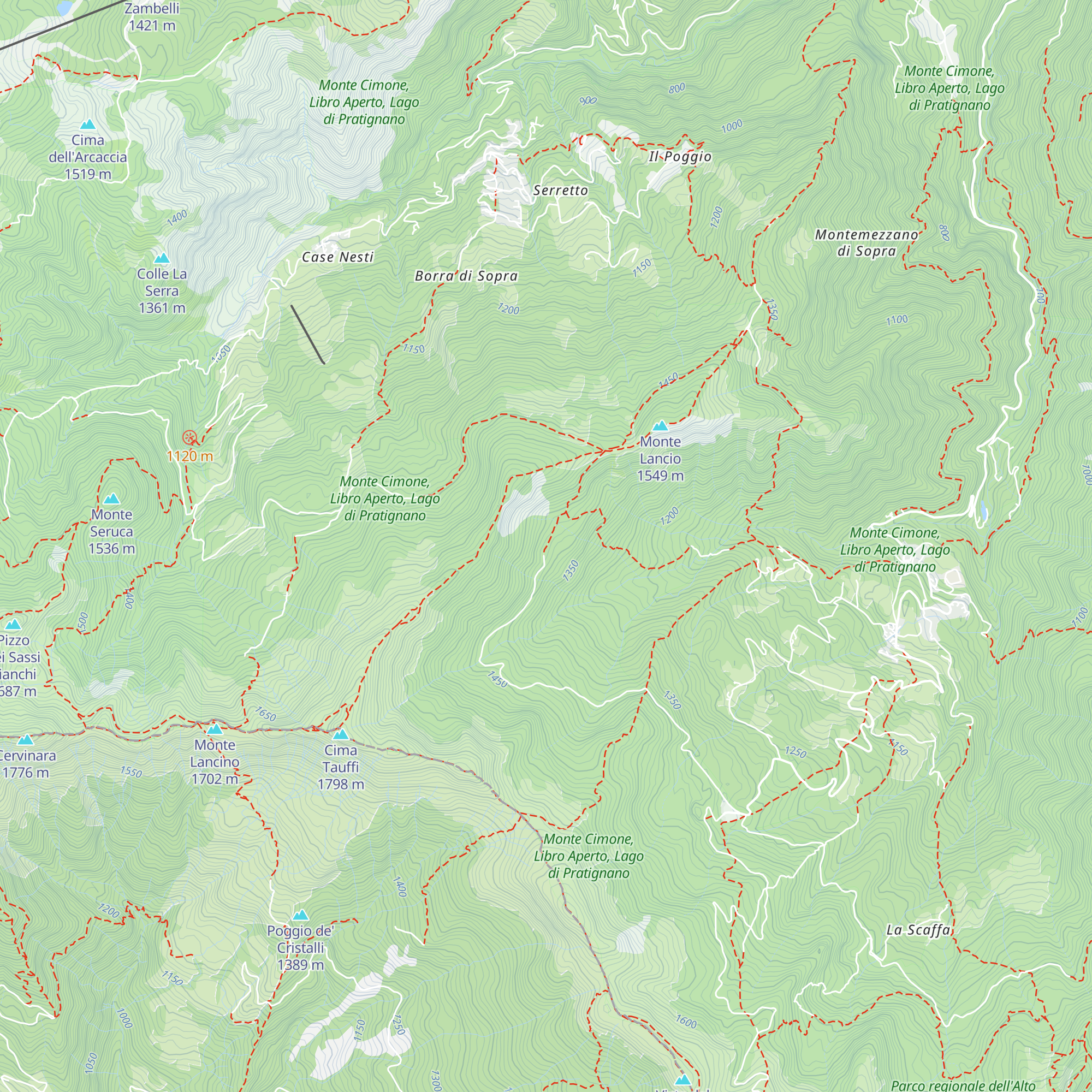 Bivacco Villa Rossella map