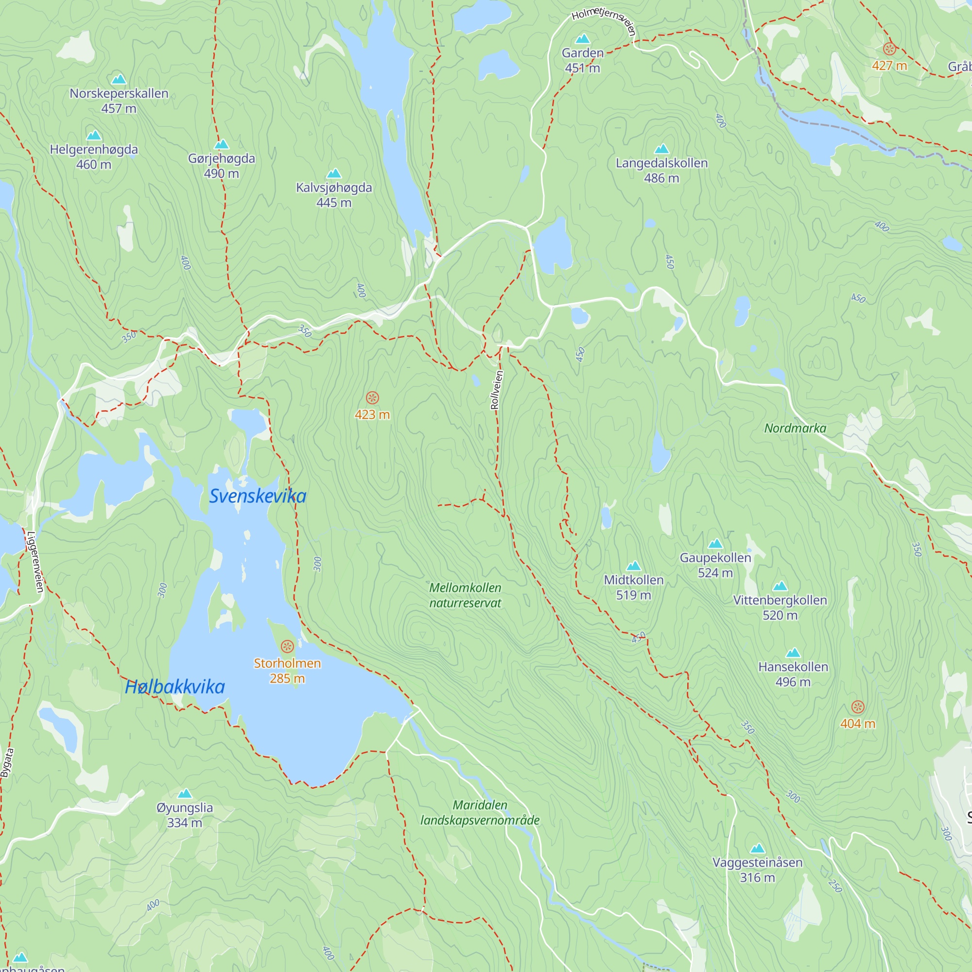 Lille Tømtehytta map