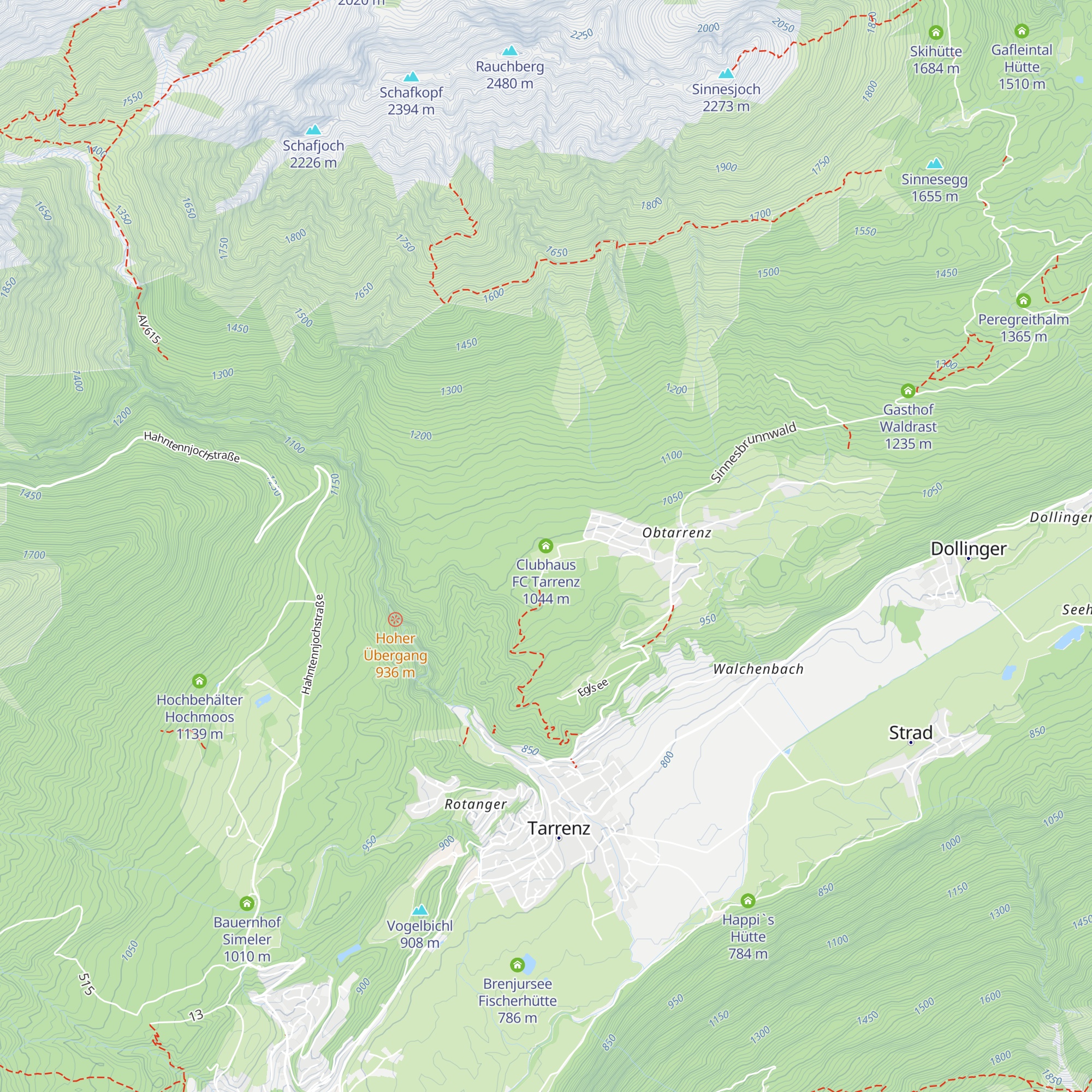 Clubhaus FC Tarrenz map