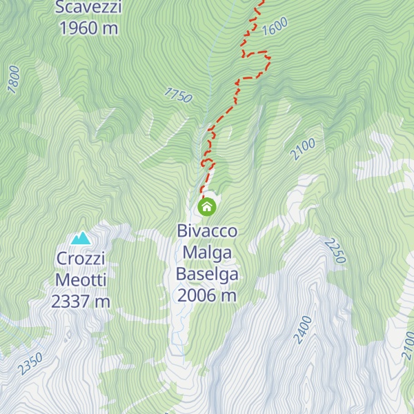 Map of Bivacco Malga Baselga