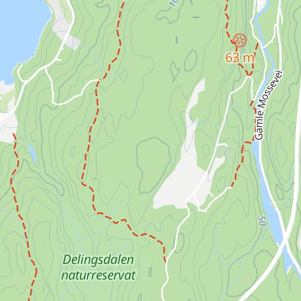 Map of Hvitebjørnåsen