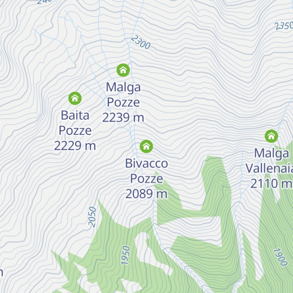 Map of Bivacco Pozze