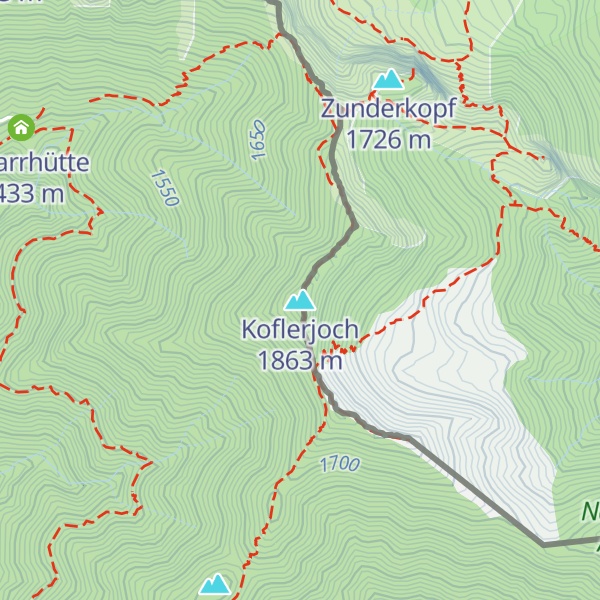 Map of Koflerjoch