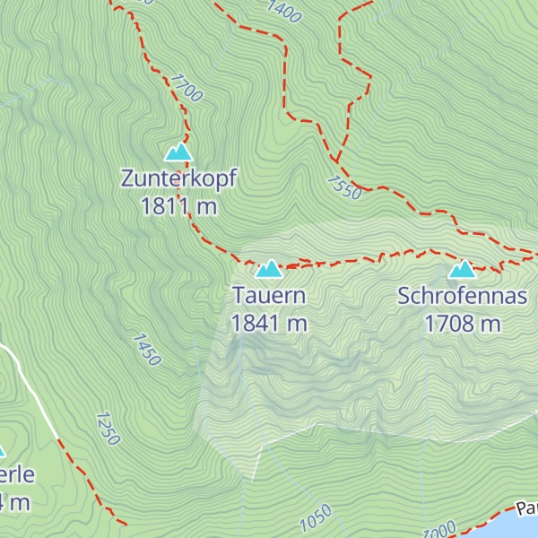 Map of Tauern