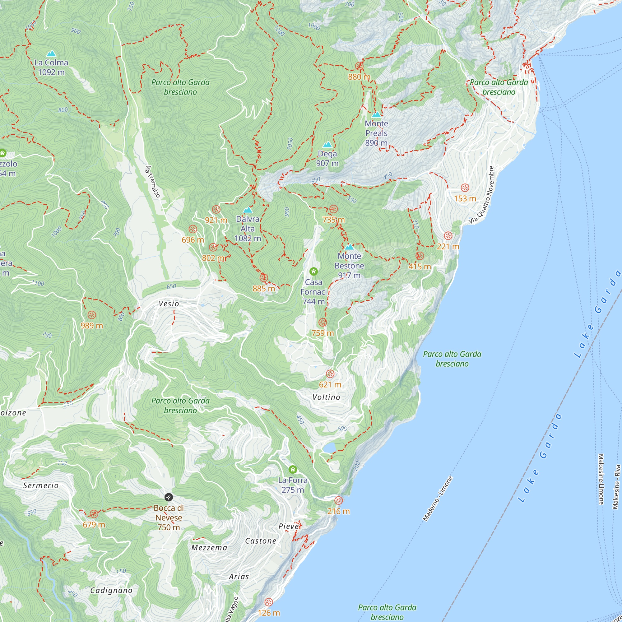 La Glera map