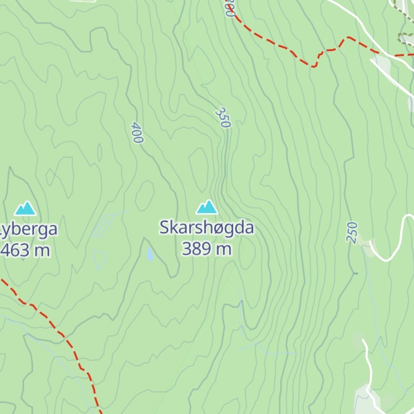 Map of Skarshøgda