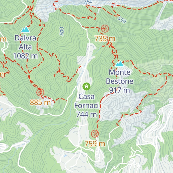 Map of Casa Fornaci