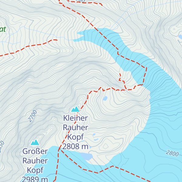 Map of Rauhekopfhütte