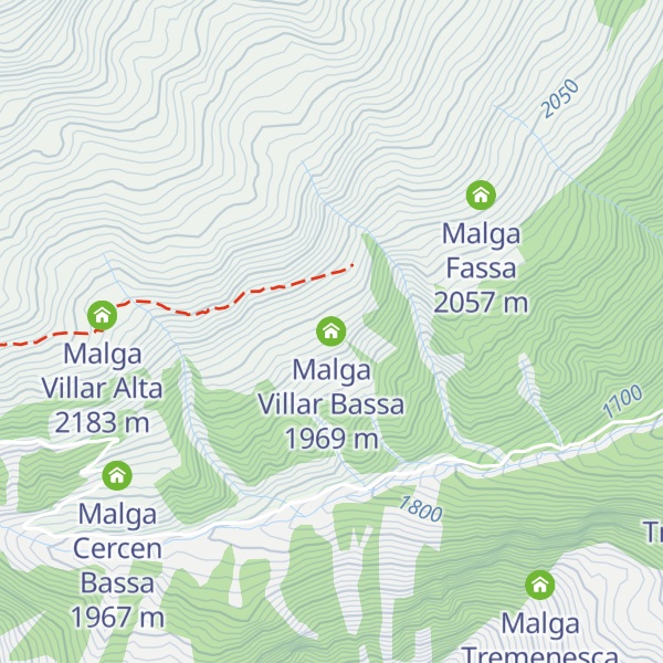 Map of Malga Villar Bassa
