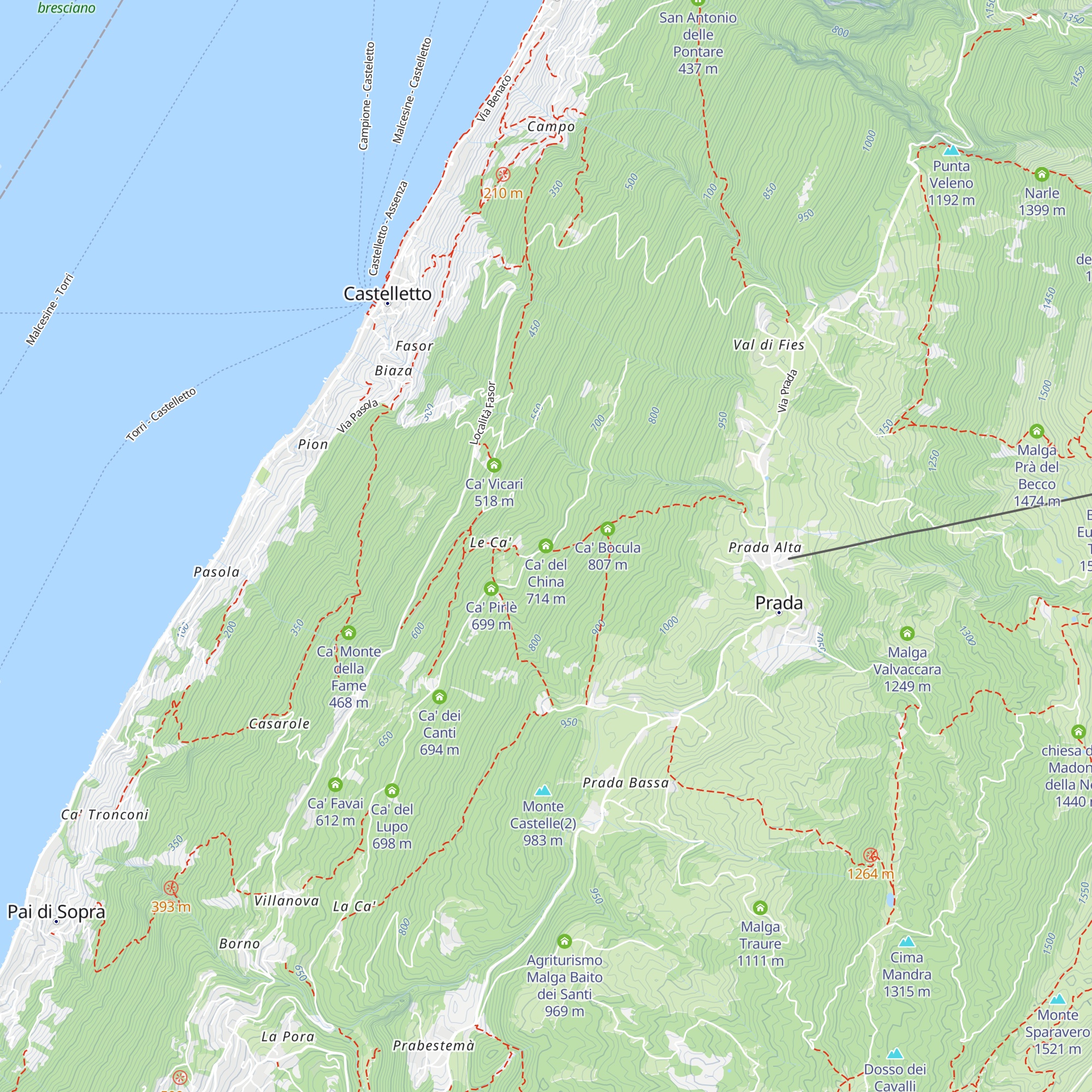 Ca' del China map