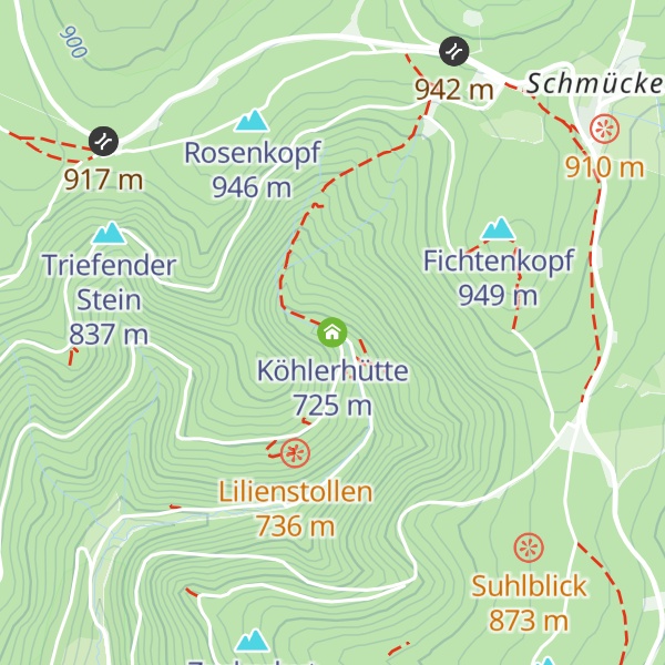 Map of Köhlerhütte