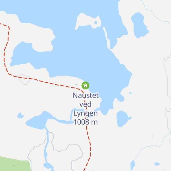 Map of Naustet ved Lyngen