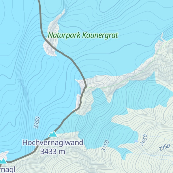 Map of Hintere Hintereisspitze