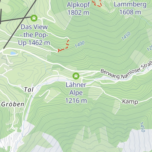 Map of Lähner Alpe