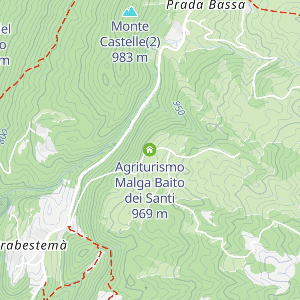 Map of Agriturismo Malga Baito dei Santi