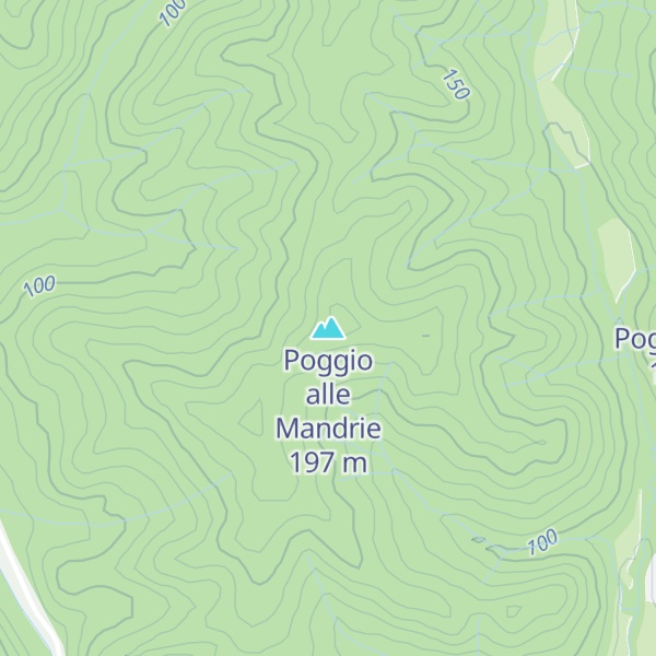 Map of Poggio alle Mandrie