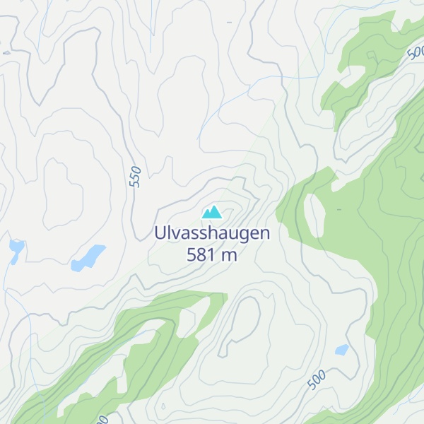 Map of Ulvasshaugen