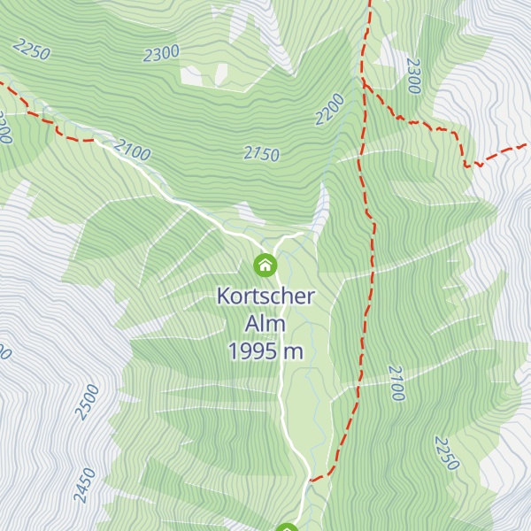 Map of Kortscher Alm